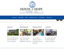 Tablet Screenshot of houseofhopeyork.org
